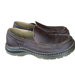DR MARTENS Lennon Air Wair brown leather men’s slip on loafers size 10